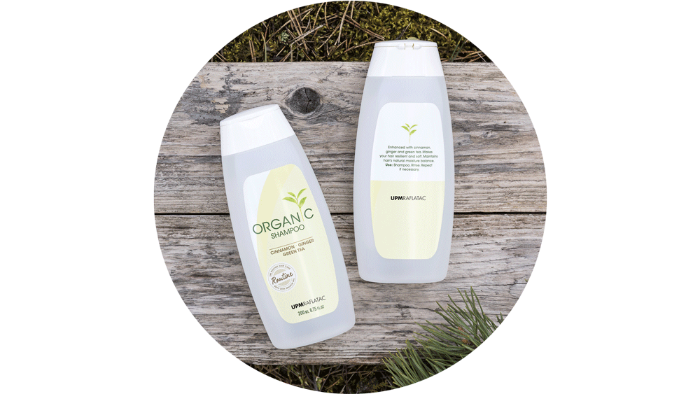 Hair product label